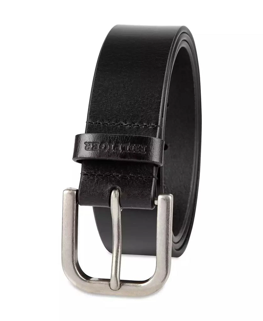 Tommy Hilfiger Men's Genuine Leather Raw Edge Casual Jean Belt 2
