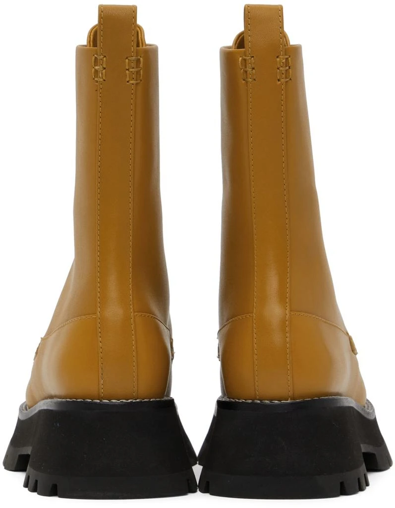 3.1 Phillip Lim Yellow Kate Lace-Up Combat Boots 2