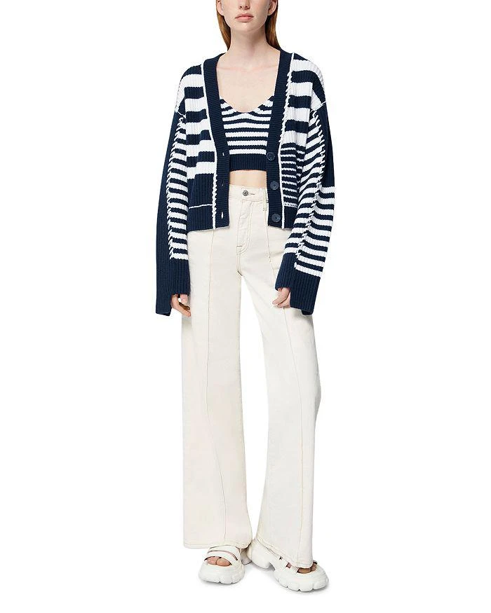 SIMKHAI Adara V Neck Cardigan Sweater 2