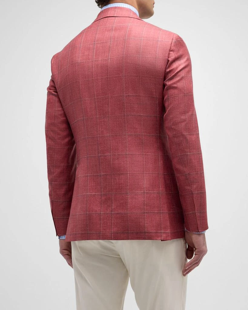 Canali Men's Windowpane Sport Coat 9