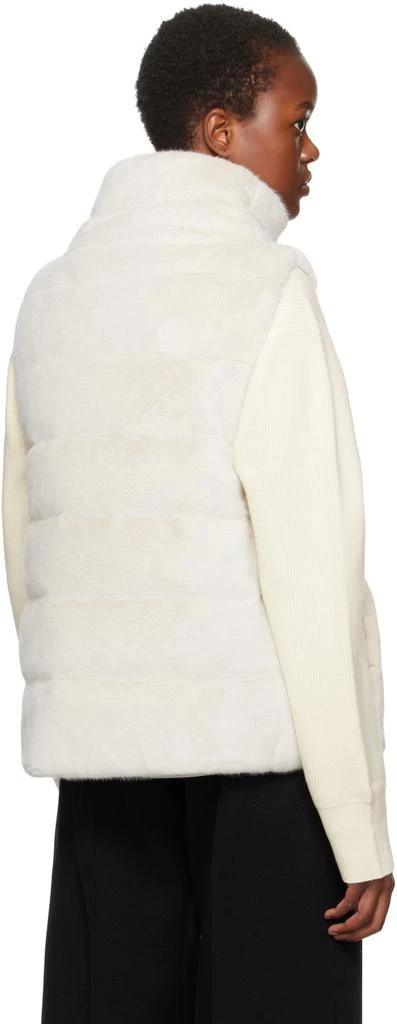 Herno Beige Lady Faux-Fur Down Vest 3