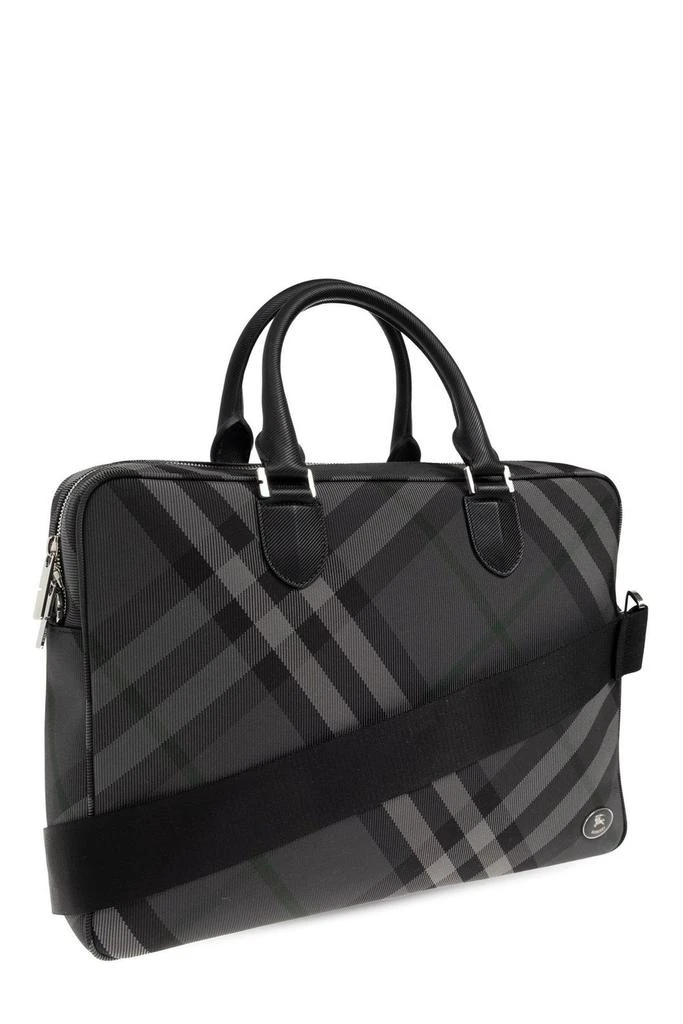 Burberry Burberry Grid Check Pattern Briefcase 3