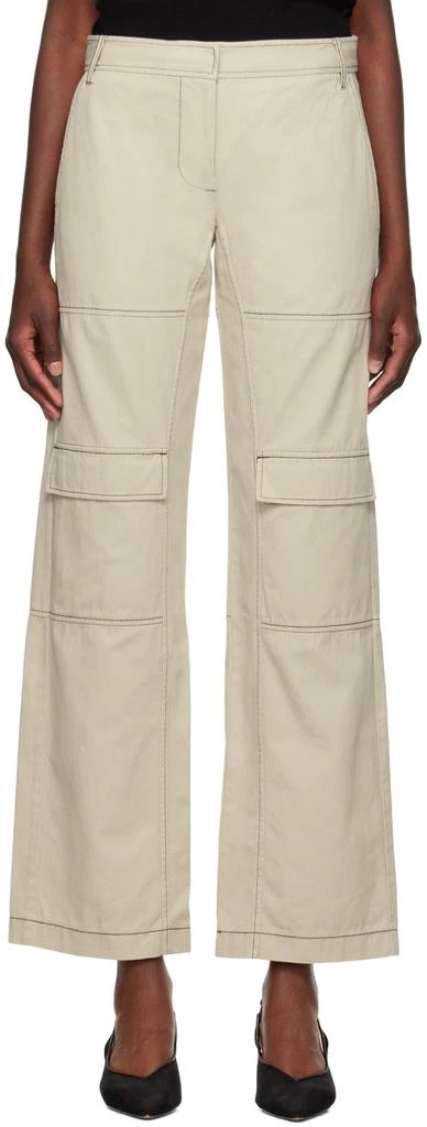 Bec & Bridge Beige Flynn Trousers 1