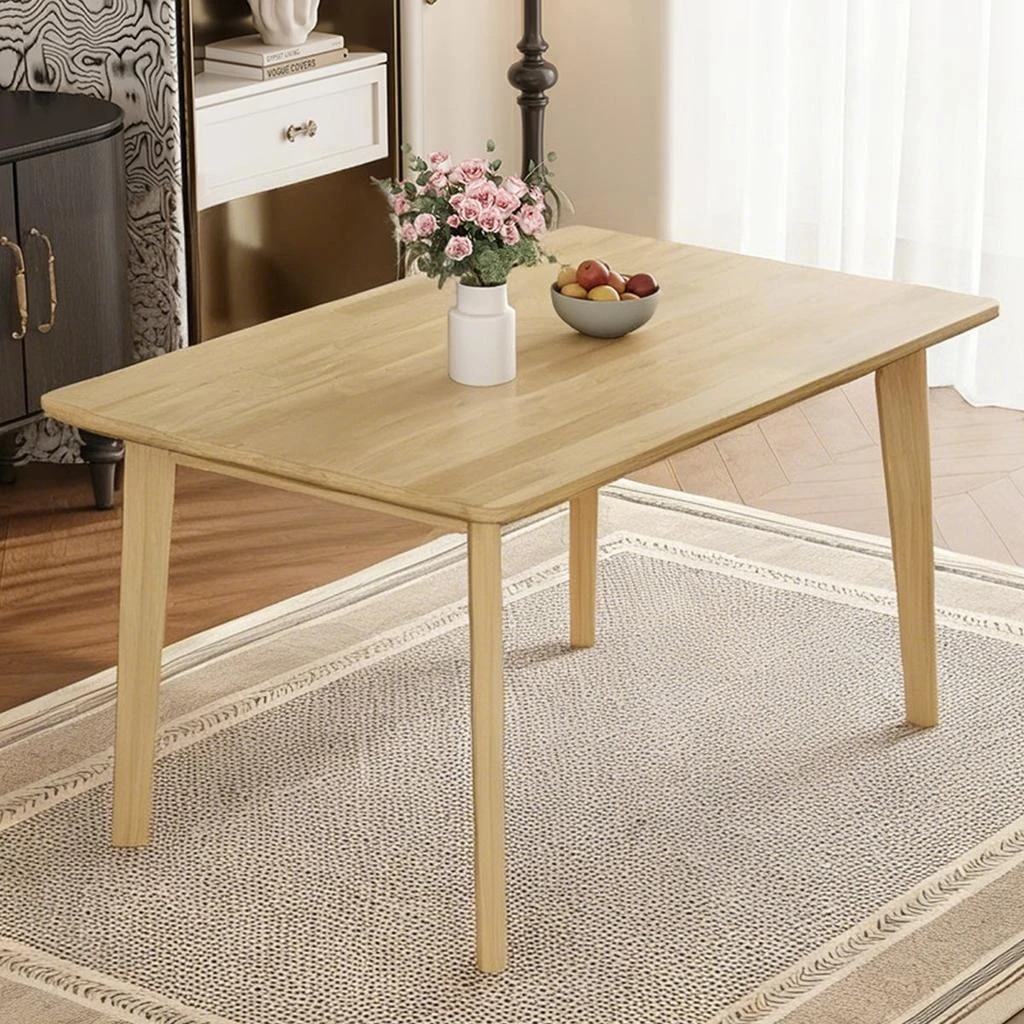 Streamdale Furniture Streamdale Rustic Farmhouse Solid Wood Dining Table - Minimalist Retro Design