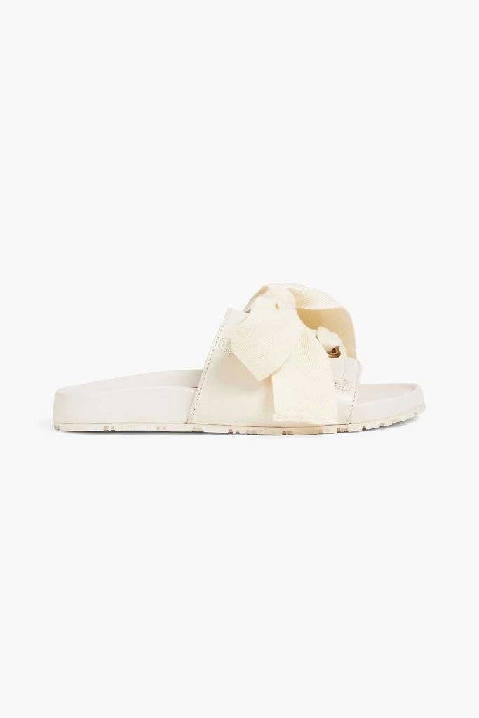 Zimmermann Bow-embellished leather slides 1