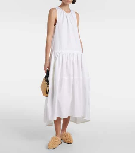 Jil Sander Fringed raffia mules 3