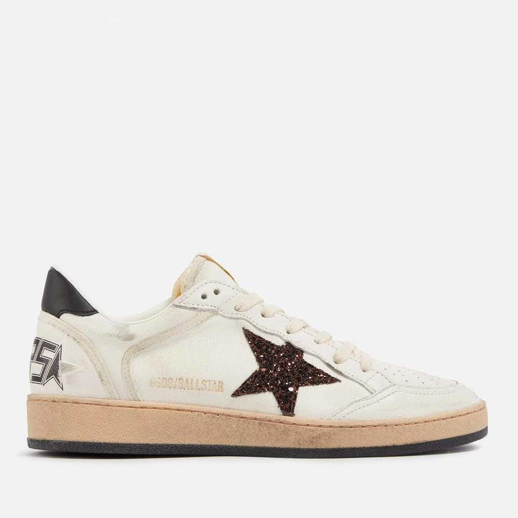 Golden Goose Golden Goose Women's Ball Star Leather and Canvas Trainers 1