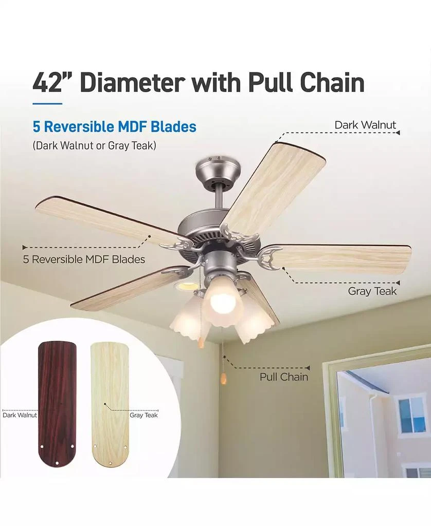 Commercial Cool 5-Blade 42 inch Ceiling Fan 4