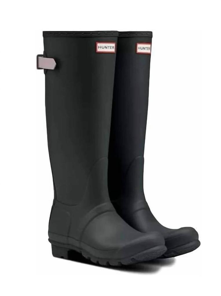 Hunter Women's Original Back Adjustable Rain Boots In Firth / Atlantis