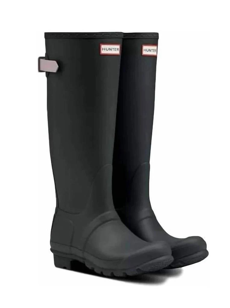 Hunter Women's Original Back Adjustable Rain Boots In Firth / Atlantis 1