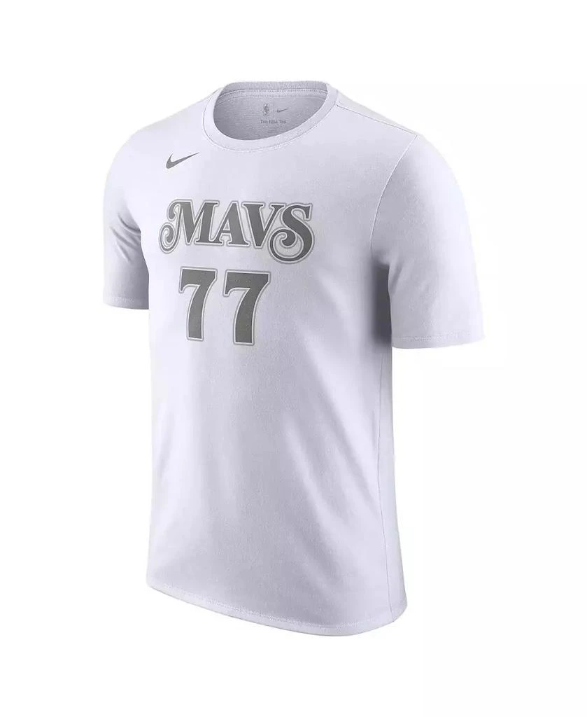 NIKE Men's White Luka Doncic Dallas Mavericks 2024/25 City Edition Name Number T-Shirt 3