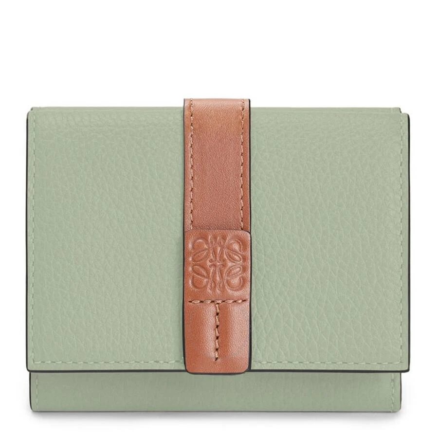 Loewe Trifold Calfskin Wallet - Rosemary/Tan 1