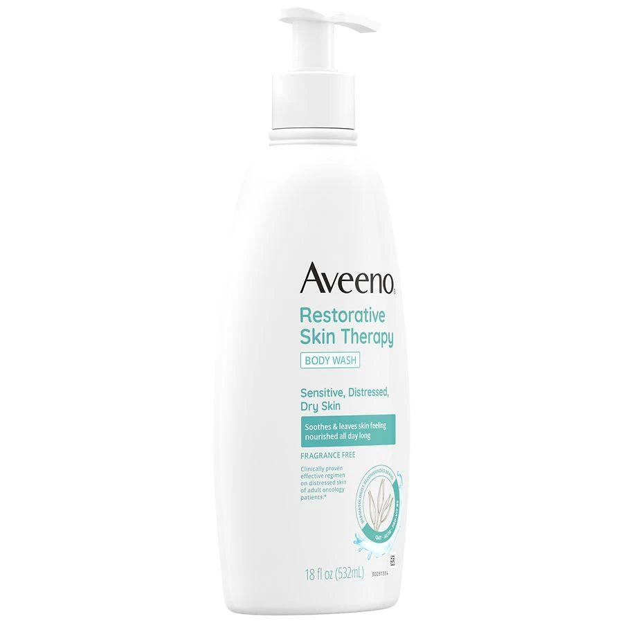 Aveeno Restorative Skin Therapy Body Wash Fragrance Free 10