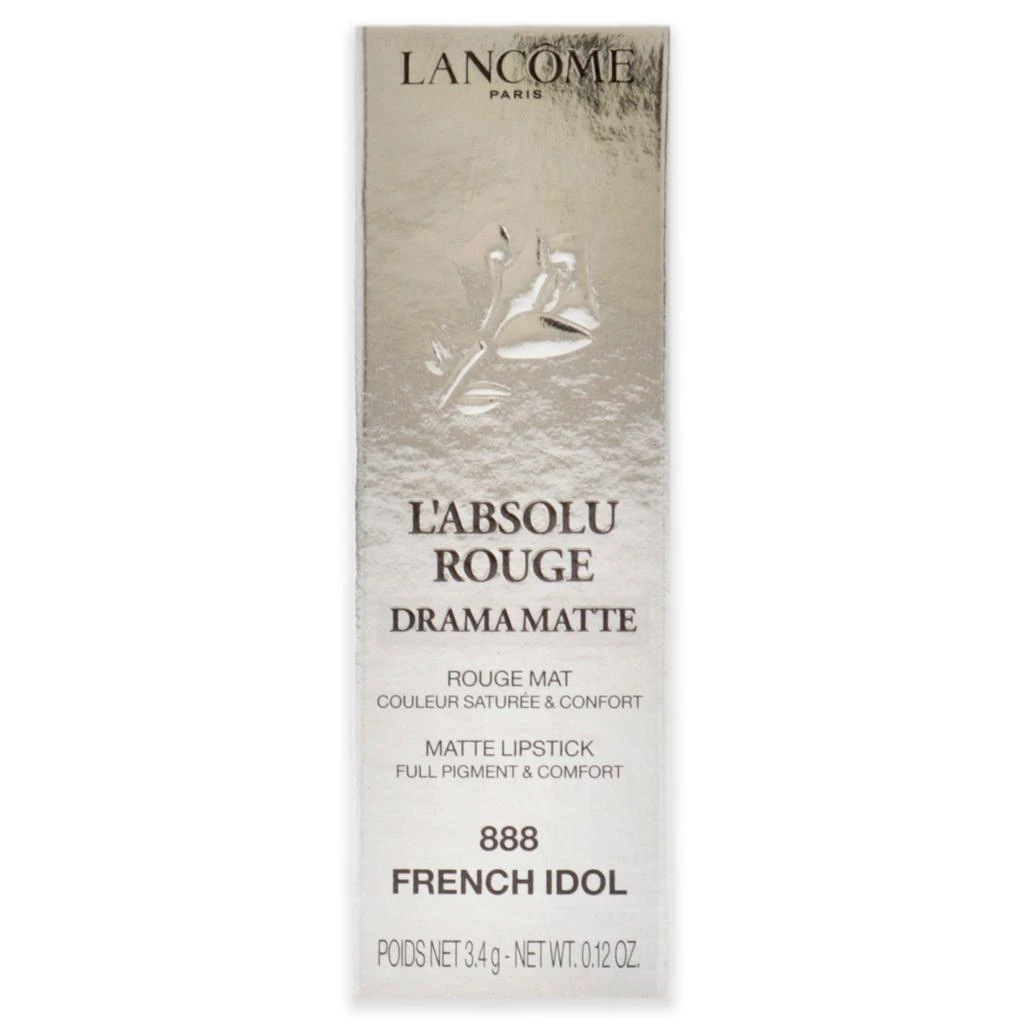 Lancôme LAbsolu Rouge Drama Matte - 888 French Idol by  for Women - 0.12 oz Lipstick 5