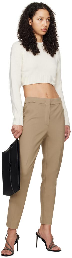 Max Mara Beige Pegno Trousers - Leggings - BeyondStyle