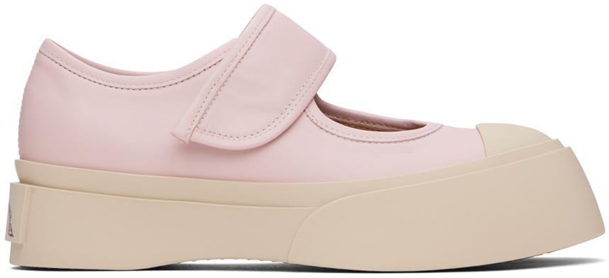 Marni Pink Pablo Mary Jane Ballerina Flats