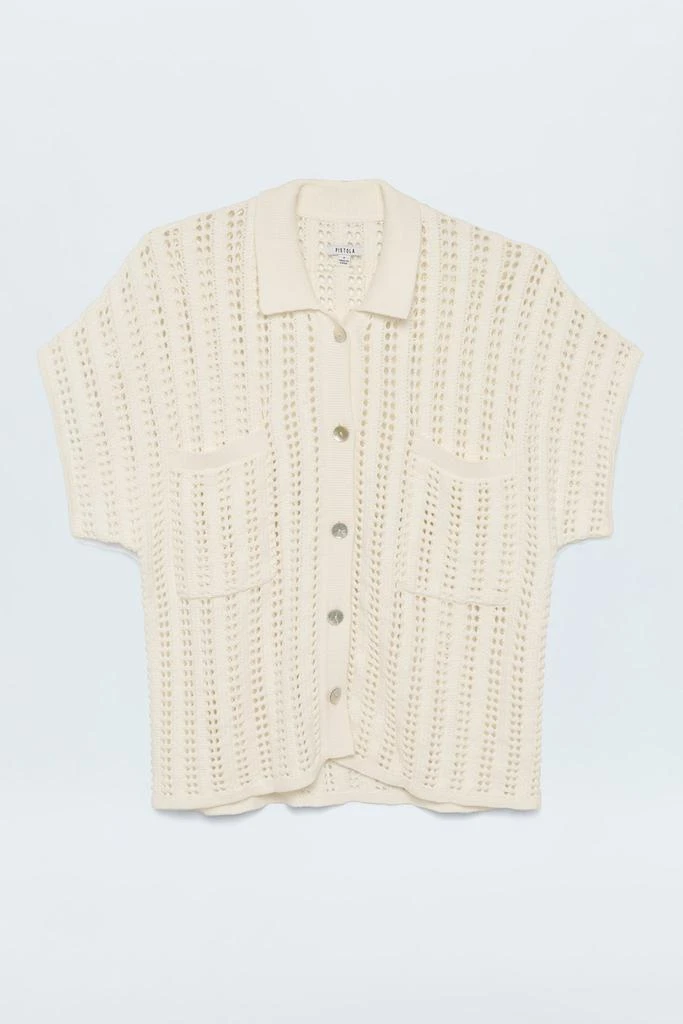 Pistola Denim Lola Crochet Shirt - Ecru 5