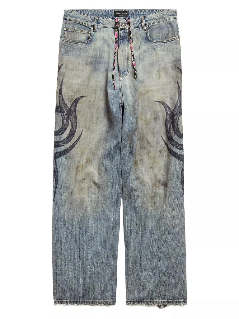 Balenciaga Y2k Stretched Knee Baggy Pants 1