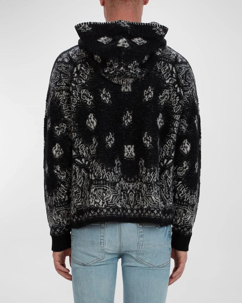 AMIRI Men's Bandana Knit Hoodie 5