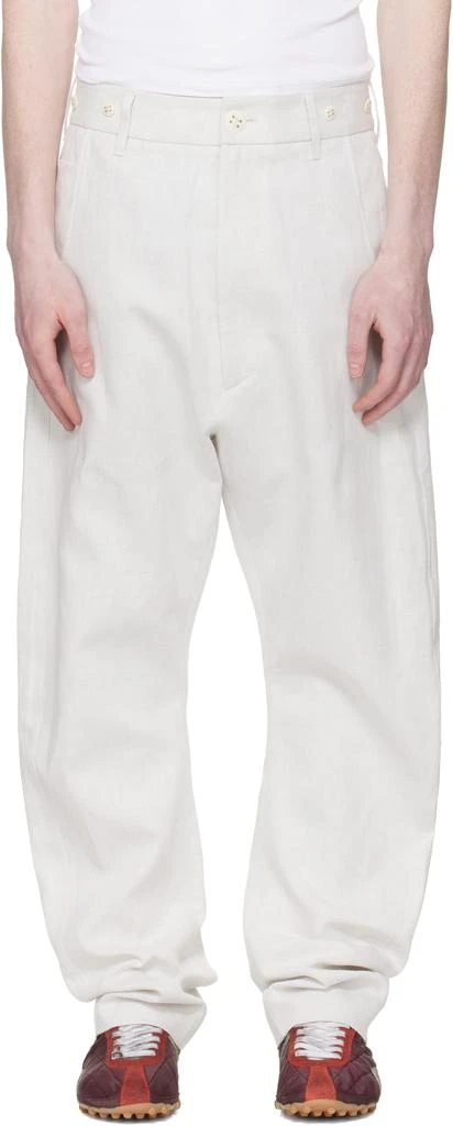 Vivienne Westwood Gray Buckle Back Trousers