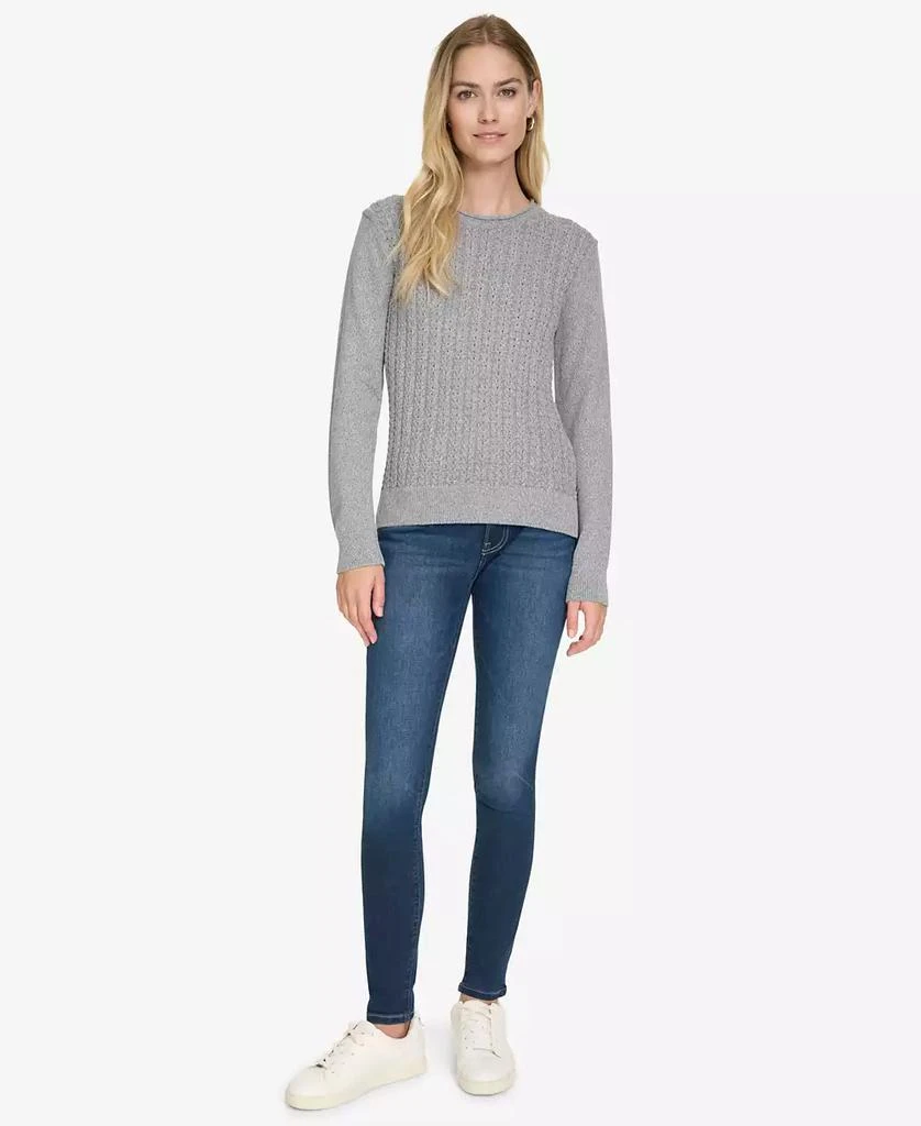 Nautica Jeans Women's Roll Neck Stacked Cable Sweater 5