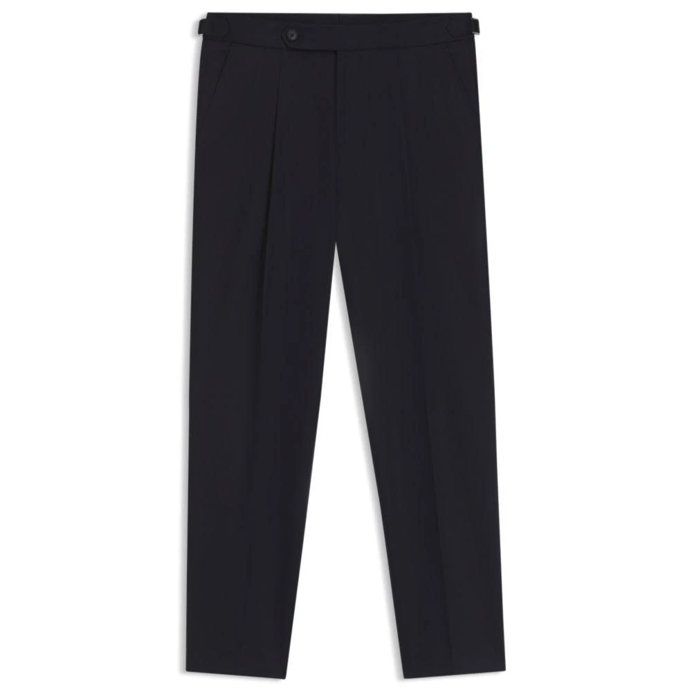 Hugo Boss Tapered-fit trousers in stretch cotton