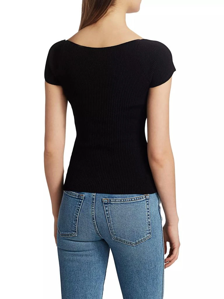 Khaite Ista Ribbed Corset Sweater 5