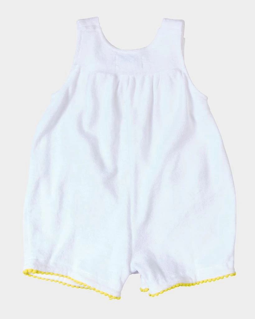Florence Eiseman Girl
s Terry Romper with Pom Poms, Size 3M-24M 2