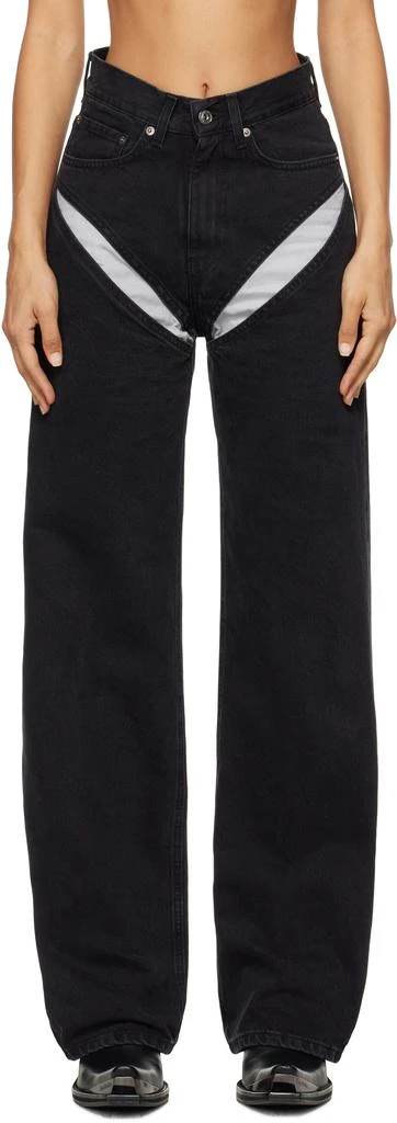 Y/Project Black Cut Out Jeans 1