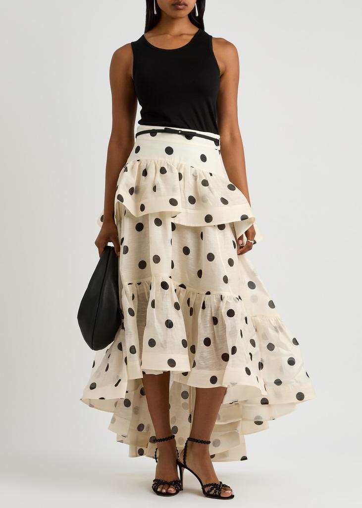 スカート theory polkadot silk skirt スカート theory polkadot silk skirt Polka Dot Silk Flared