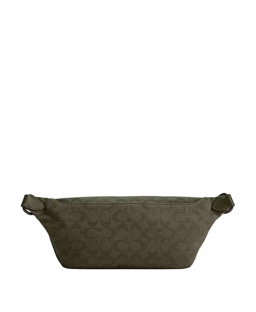 Coach League In Signature Canvas Jacquard Belt Bag 4