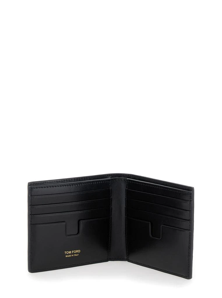 Tom Ford Shiny Printed Croc T Line Classic Bifold Wallet 3
