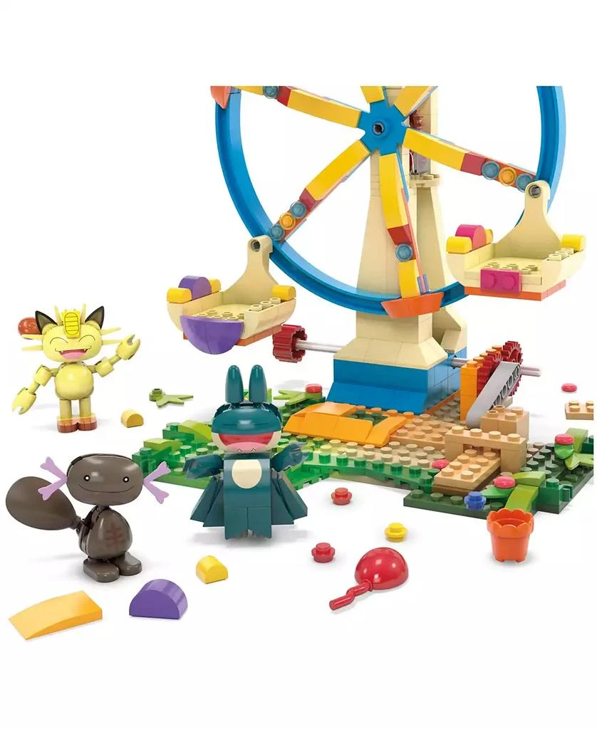 Pokemon MEGA Ferris Wheel Fun Building Toy Kit with 4 Action Figures, 393 Pieces 4