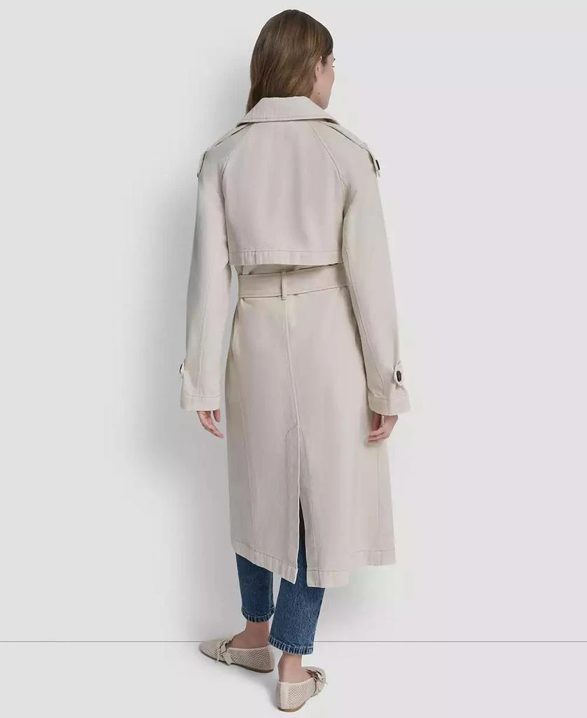 DKNY Women
s Double Breasted Belted Trench Coat 5