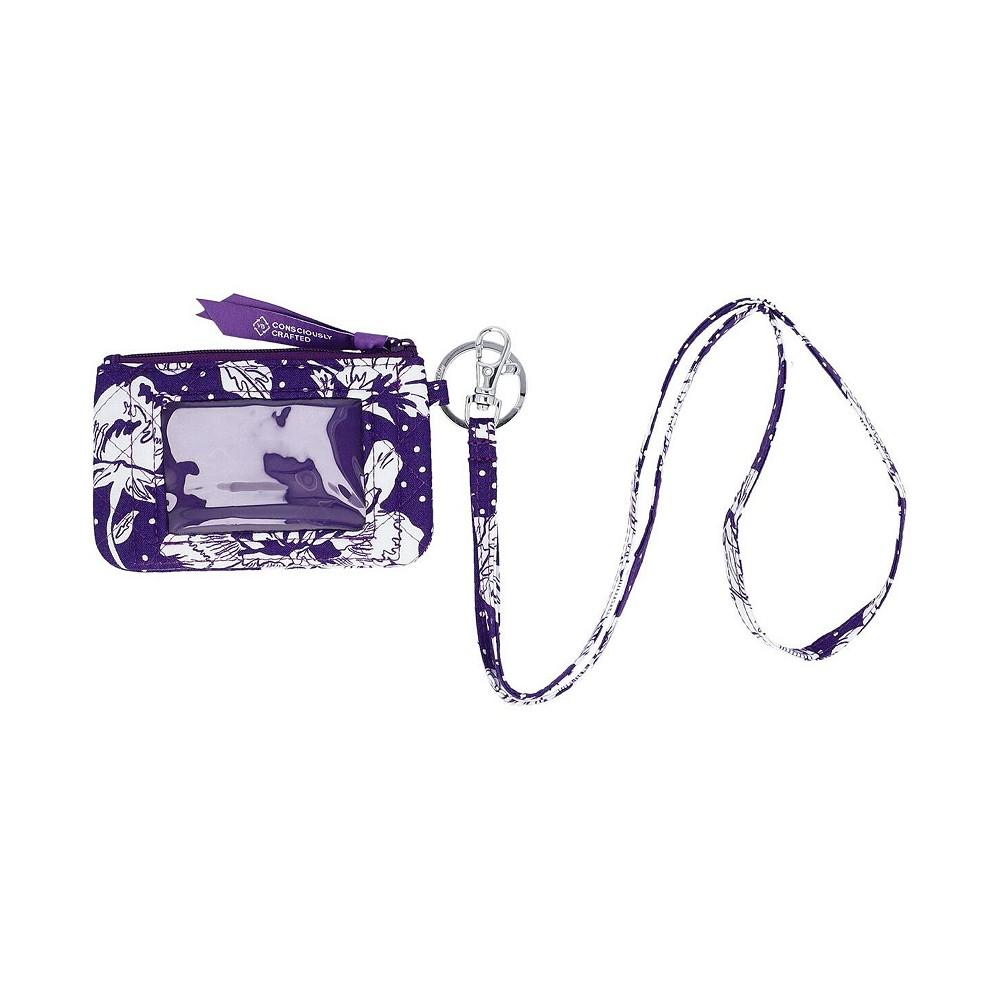 Vera Bradley Women's Clemson Tigers Rain Garden Zip ID Lanyard