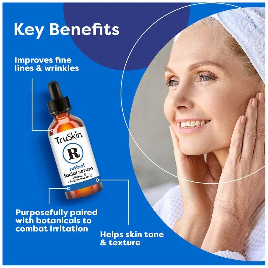 TruSkin Retinol Serum ¿ Gentle Anti-Aging Face Serum with Hyaluronic Acid 6