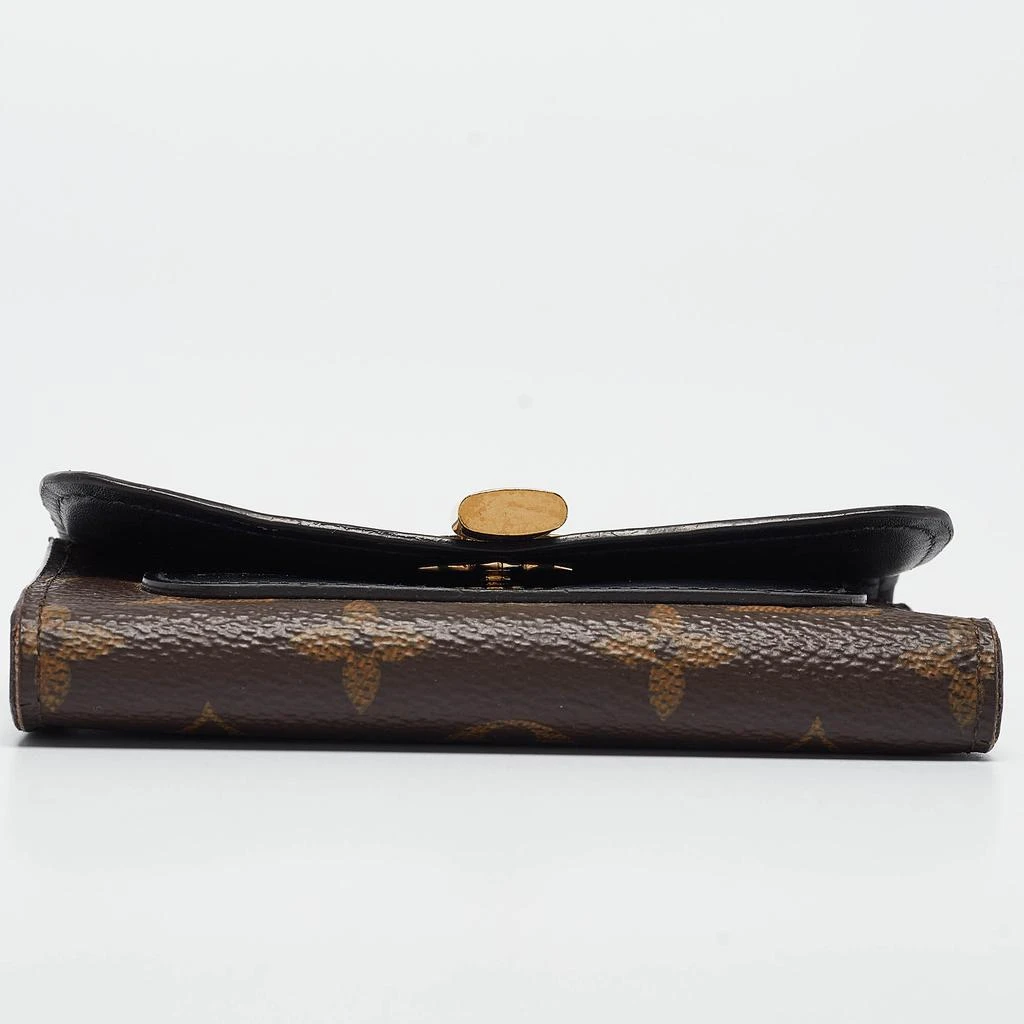 Louis Vuitton Louis Vuitton Black Monogram Canvas and Leather Flower Lock Wallet 11