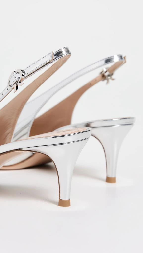 Gianvito Rossi Robbie Sling Metal Heels 3