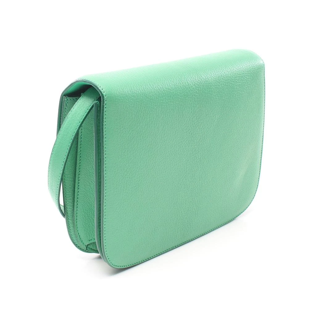 Celine Classic Box Medium Shoulder Bag Leather Light Green 2