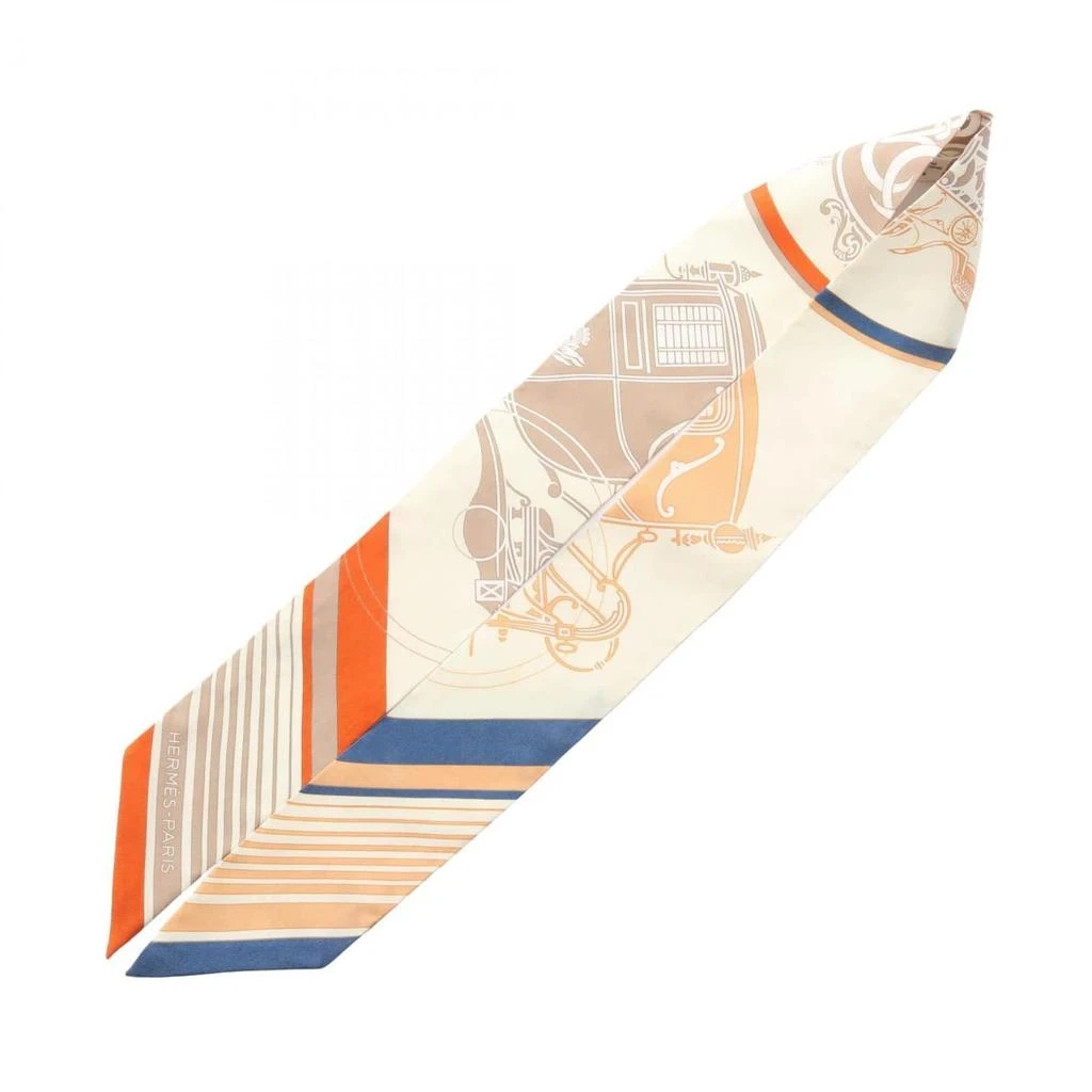 Hermes Twilly blue Silk Scarf (Pre-Owned) 2