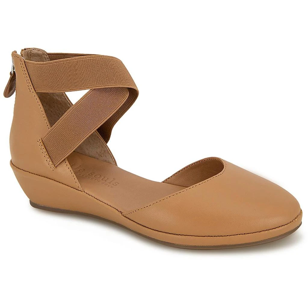 Gentle Souls Noa Womens Leather Closed Toe Wedge Sandals 4