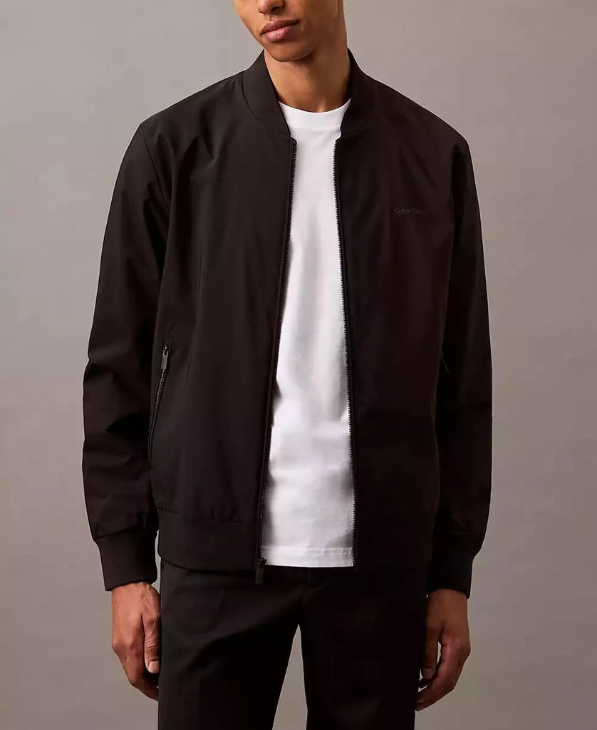 Calvin Klein Men's Logo-Print Matte Bomber Jacket 1