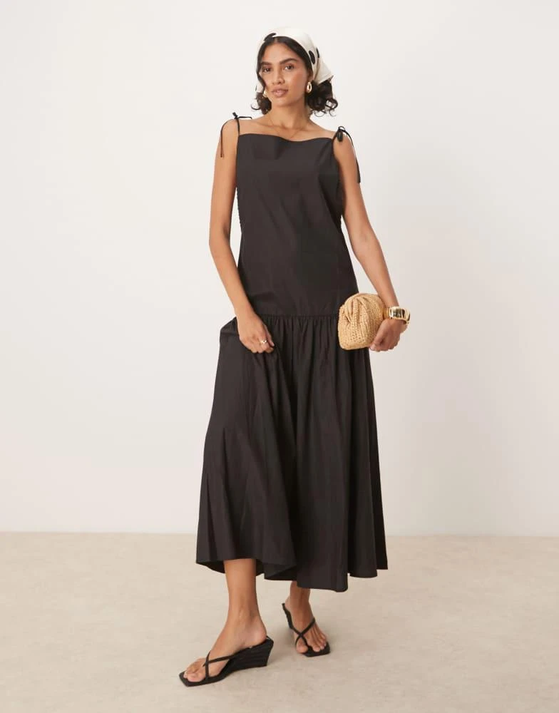 Shop Ghospell bow shoulder midi dress in black on Sale at BeyondStyle  Get  31% Off Ghospell bow shoulder midi dress in black with Limited-Time Flash  Deals, Exclusive Discounts, and Special Offers.