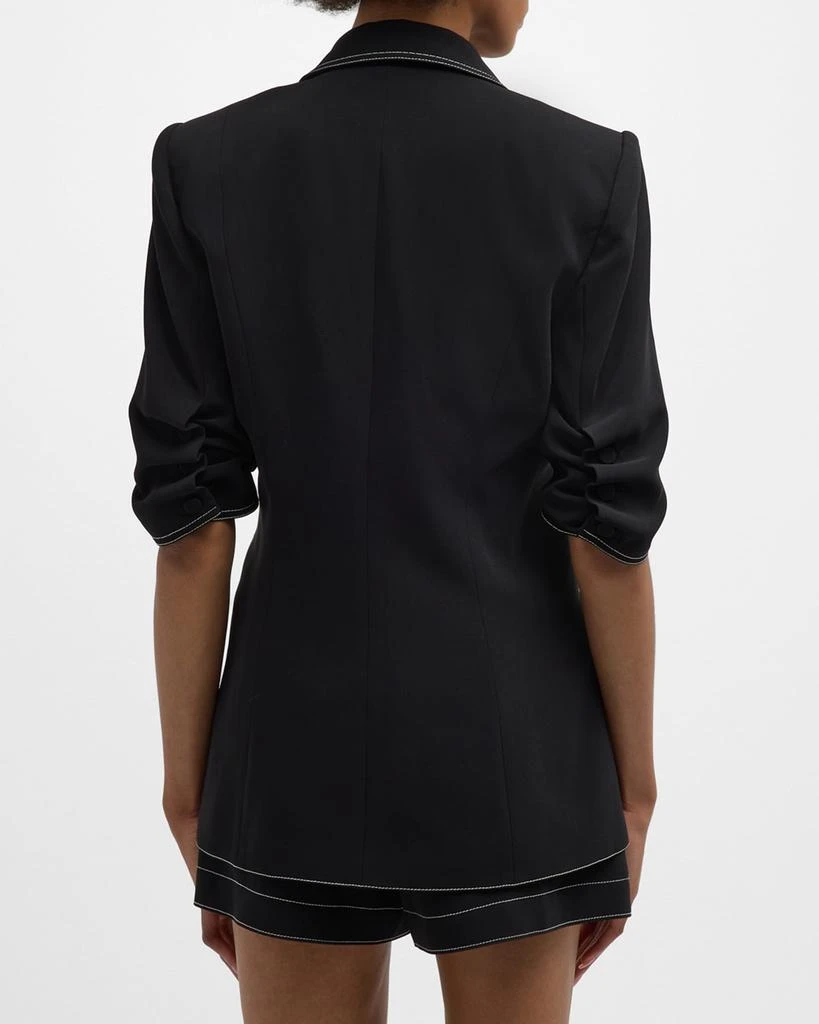 Cinq a Sept Khloe Crepe 3/4-Sleeve Blazer 3
