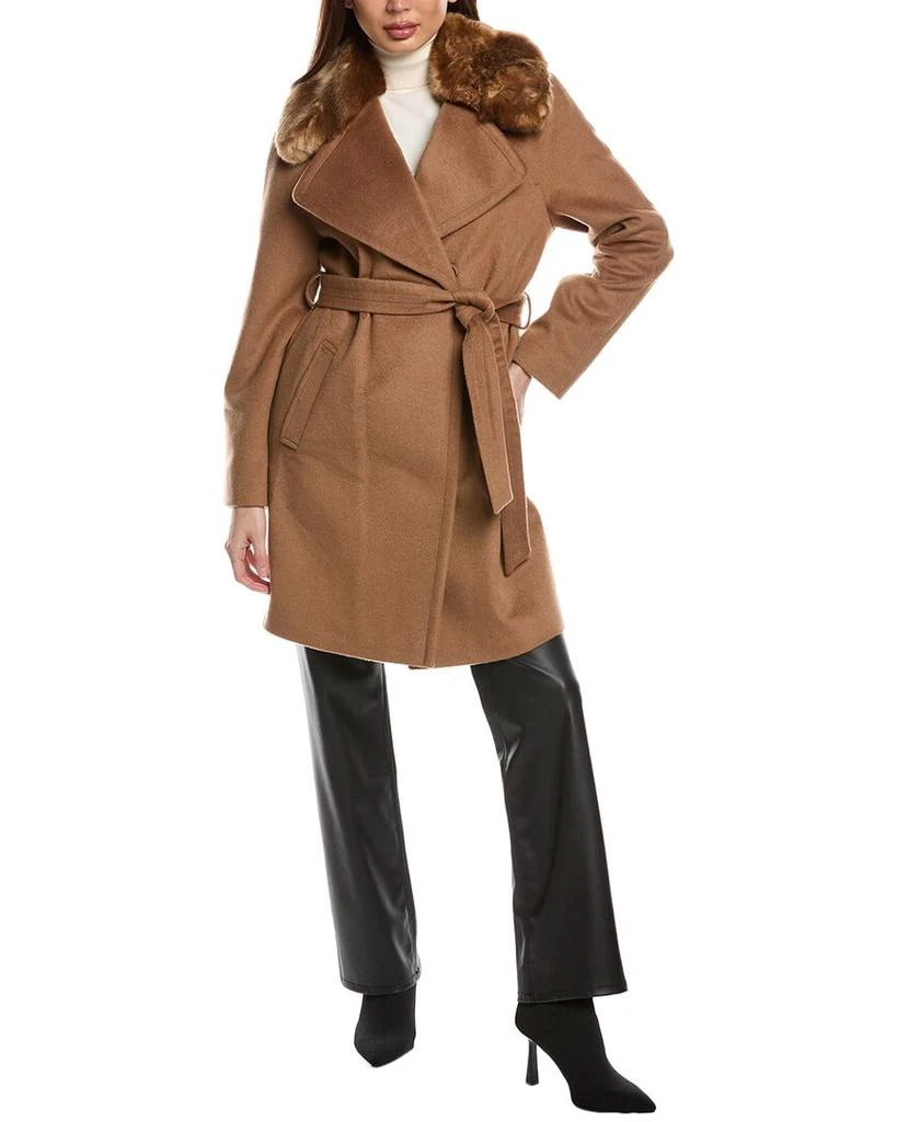 Via Spiga Wool-Blend Wrap Coat 1