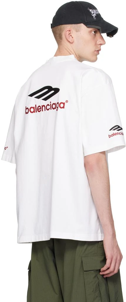 Balenciaga White 3B Sports Icon T-Shirt 3