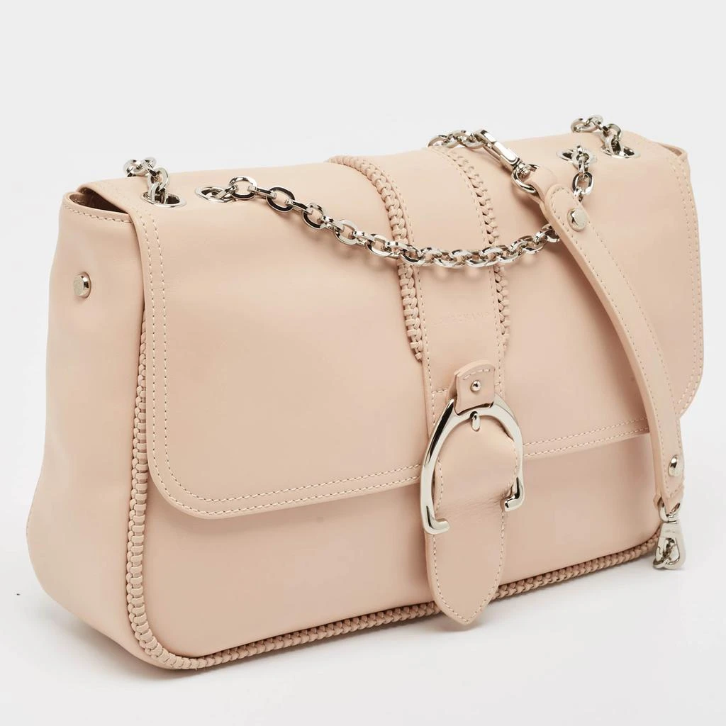 Longchamp Light Peach Leather Amazone Shoulder Bag 2
