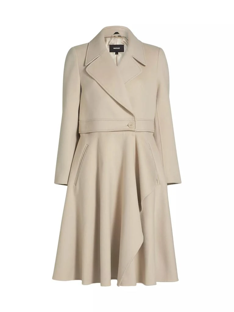 Mackage Rose Wool and Leather Coat 1