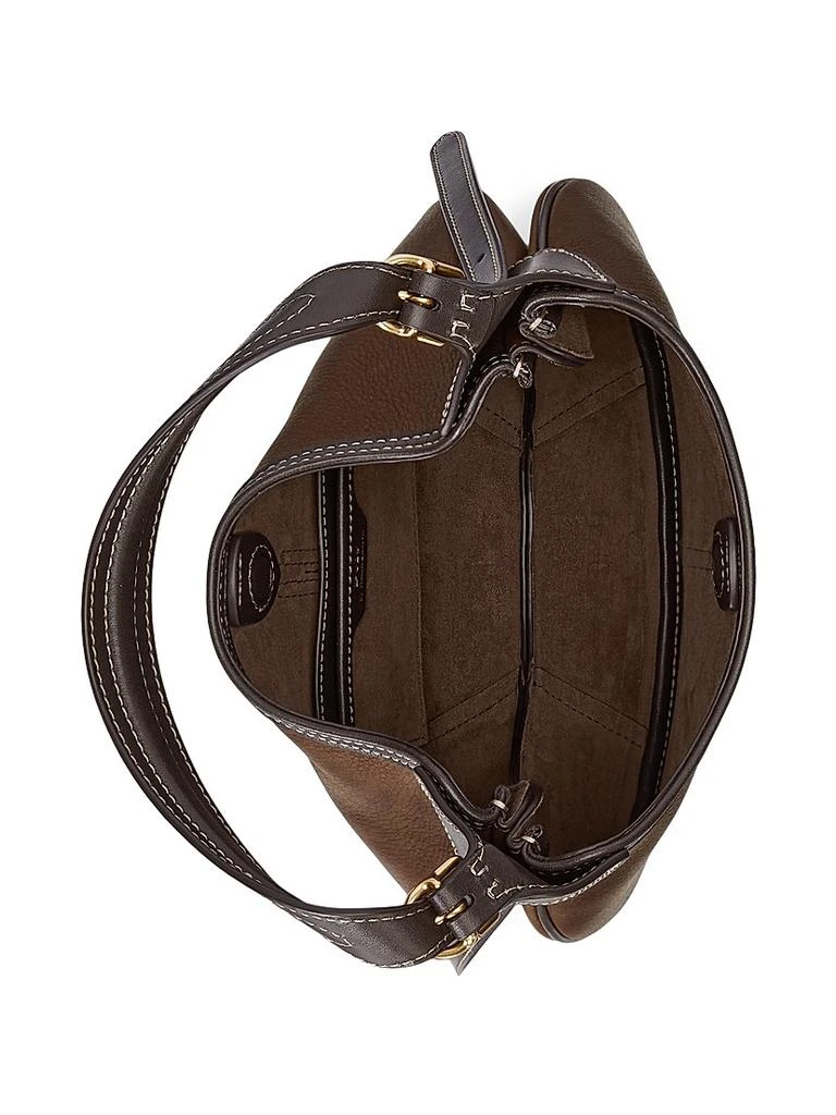 Ralph Lauren Large Polo ID Leather Shoulder Bag 2