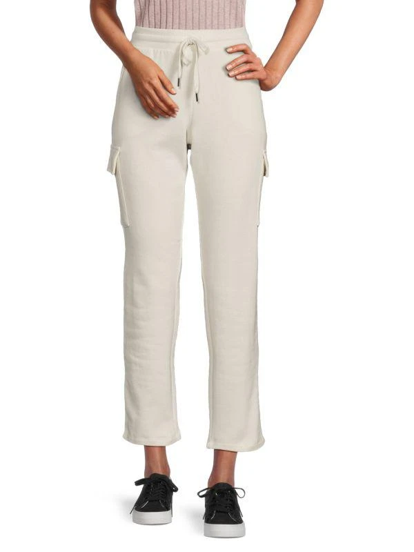 Andrew Marc Fleece Drawstring Cropped Pants 1